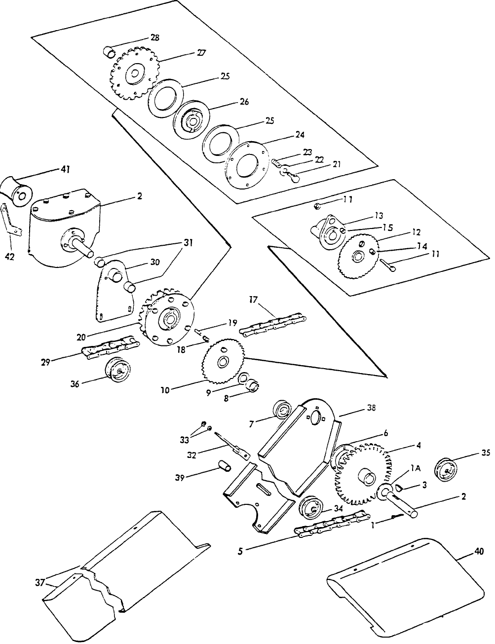 004 PICK-UP, FEEDER & KNOTTER DRIVE