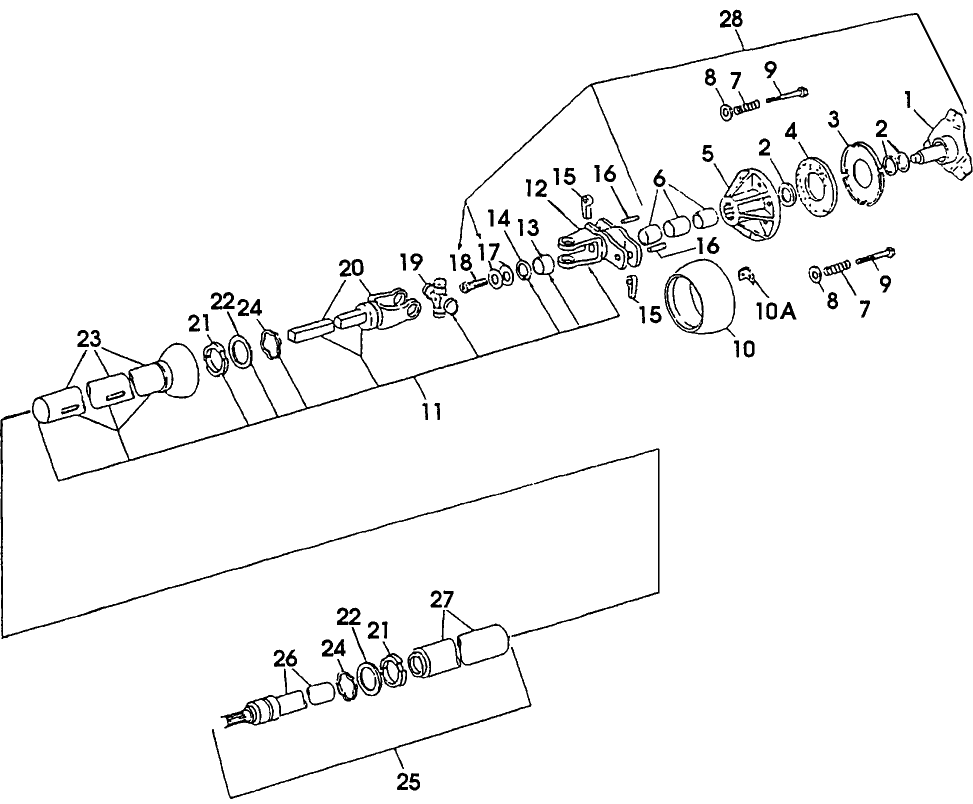 020 POWER TAKE OFF, REAR  & CLUTCH