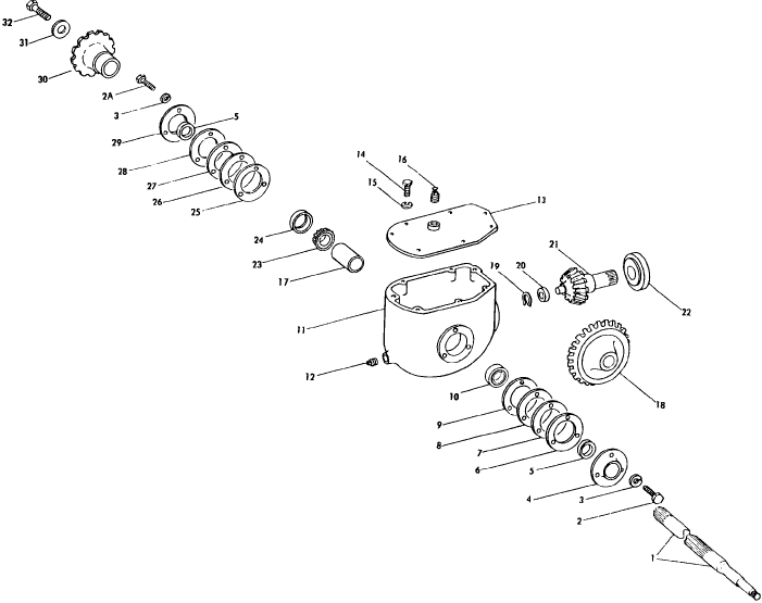 004 TINE FEEDER GEARBOX