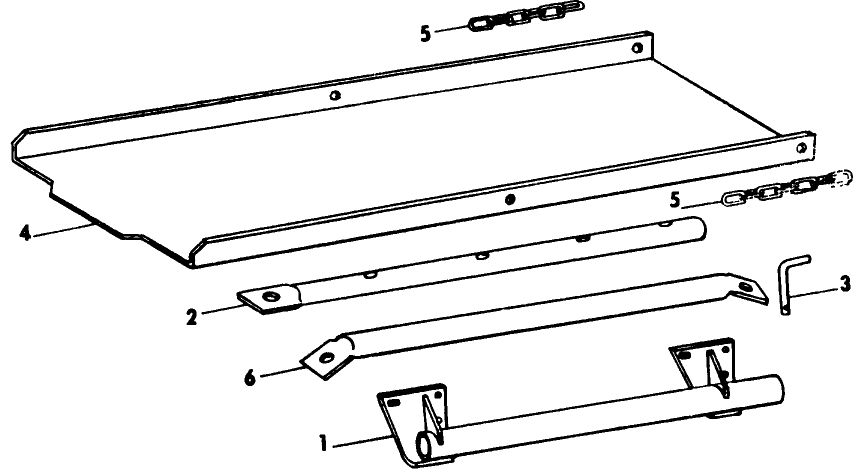 038 WAGON HITCH & BALE LOADING CHUTE, 70685