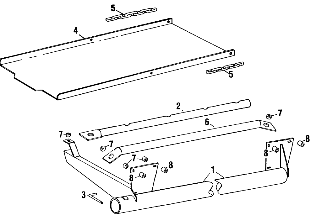 032 WAGON HITCH & BALE CHUTE KIT