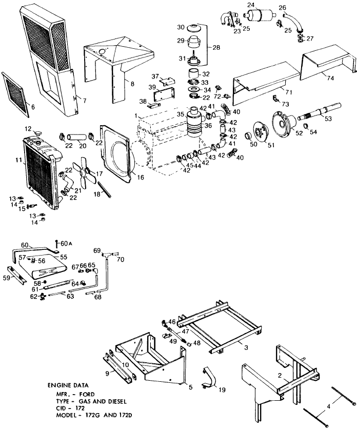 016 FORD ENGINE