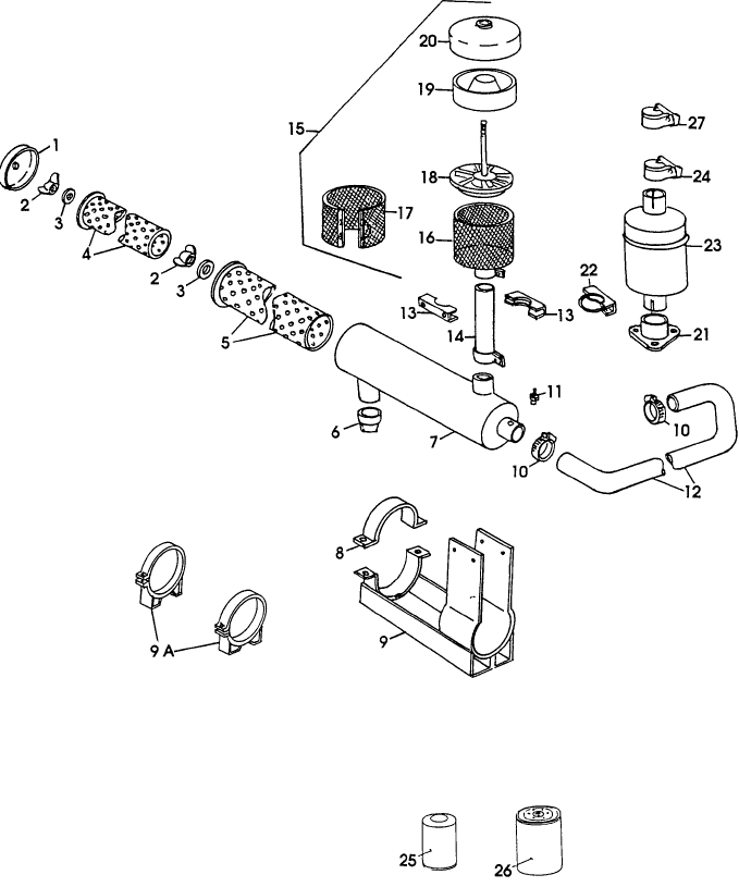 020 DEUTZ ENGINE, AIR CLEANER, FUEL & OIL FILTER