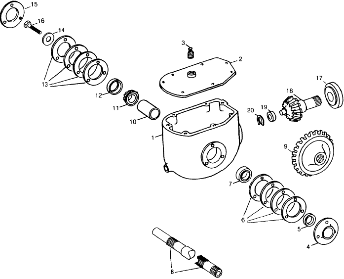 030 FEEDER DRIVE GEARBOX 228246