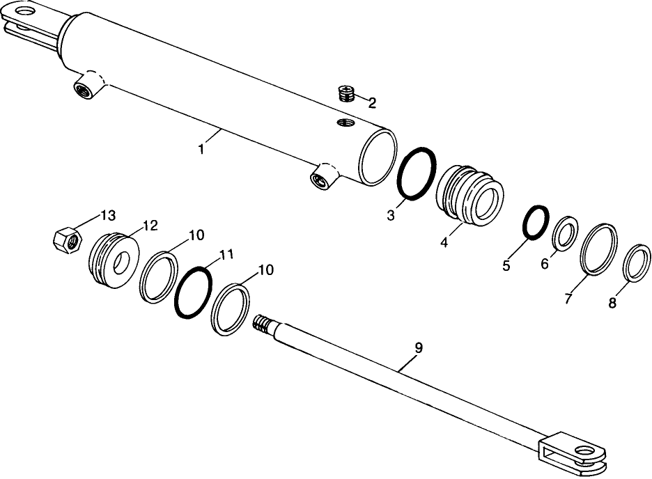 046 HYDRAULIC CYLINDER, HYDRAULIC SWING TONGUE
