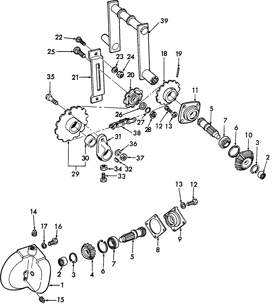 006 FEED FORK DRIVE, 532-SERIES, 542-SERIES - 14-350,14-351,14-352,14-353,14-411,14-412,14-413,14-414