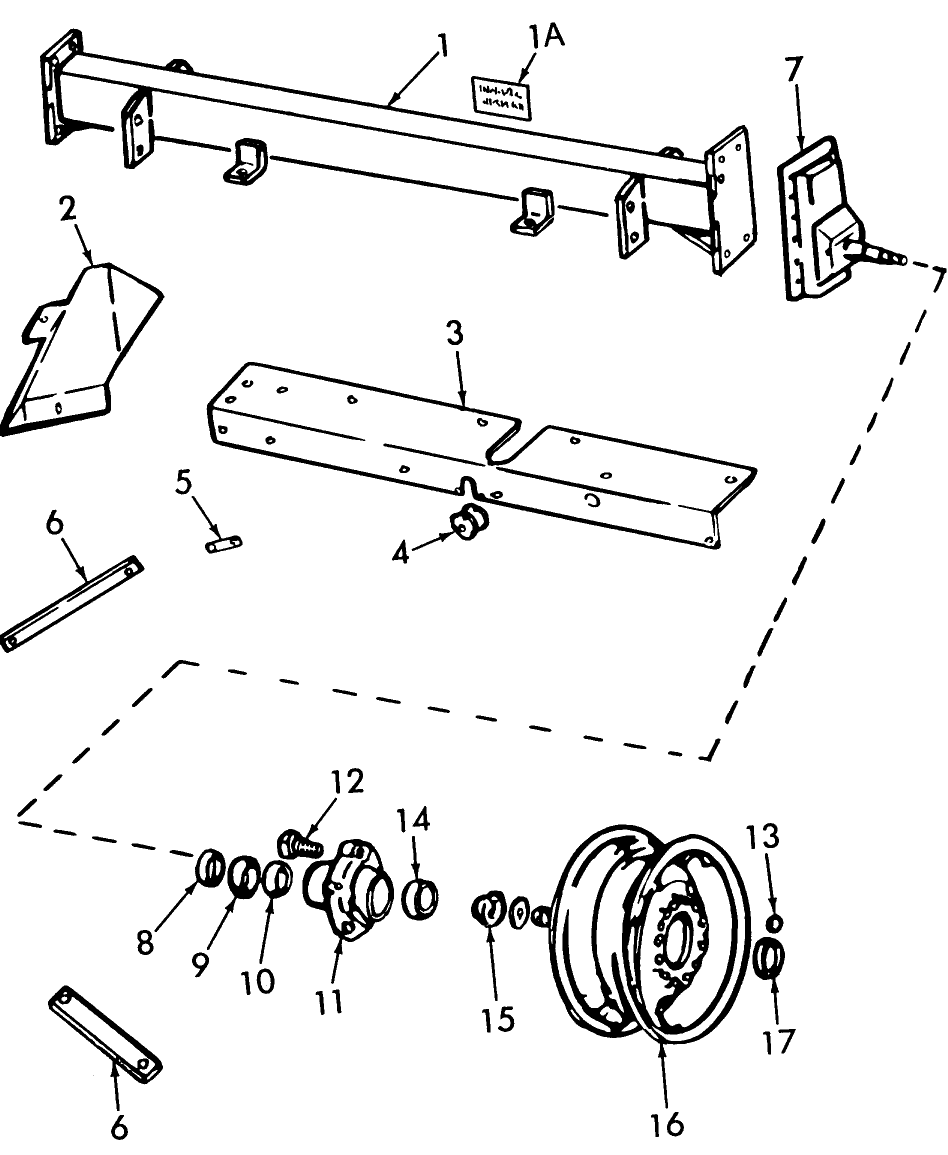 005 WHEEL AXLE & HUB