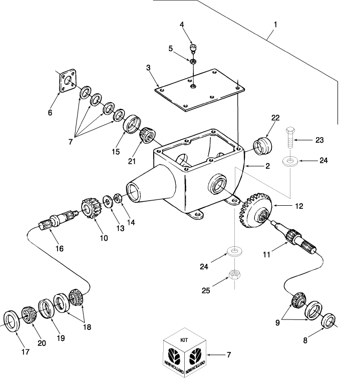024 GEARBOX, 540 RPM
