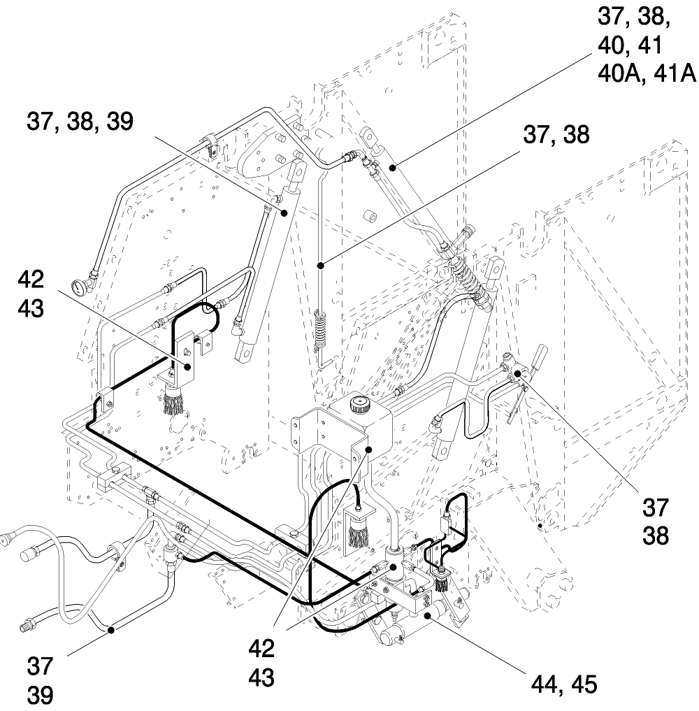  G PICTORIAL INDEX, HYDRAULICS (37 - 45)