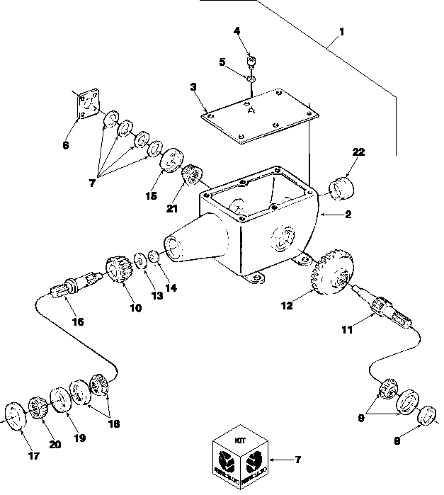 003 GEARBOX, 540 RPM