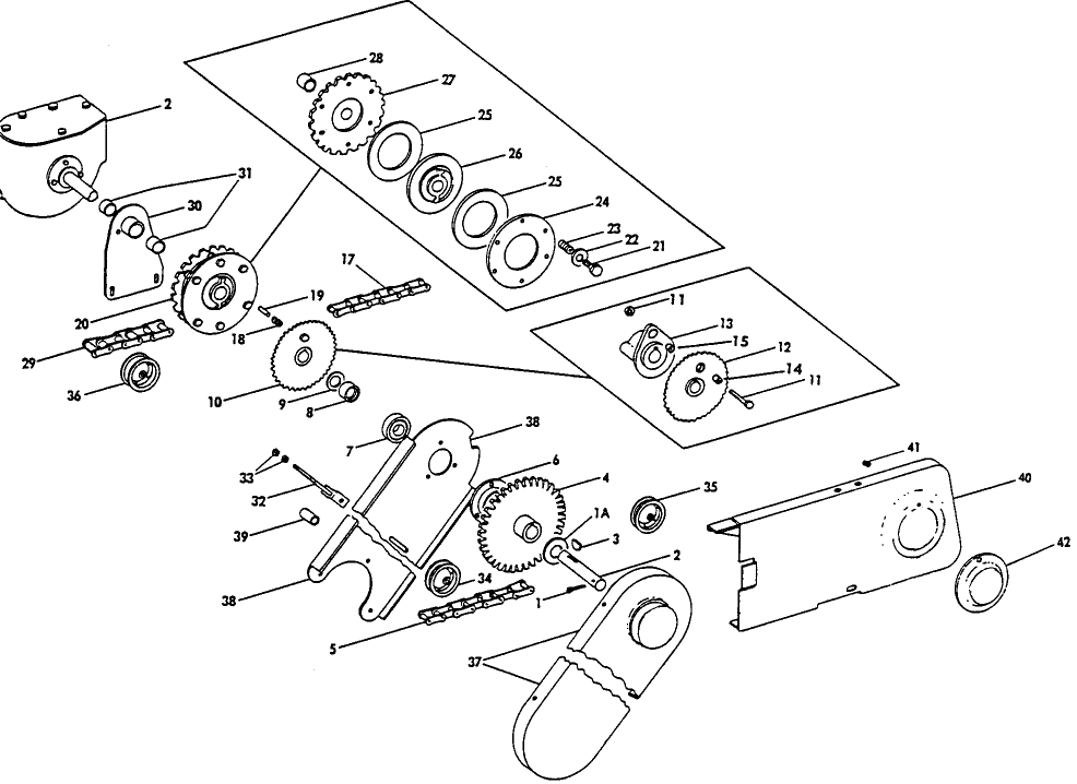 011 PICK-UP, FEEDER & KNOTTER DRIVE