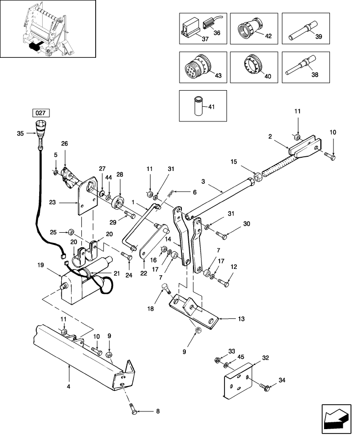 002B BALE SLICE ACTUATOR