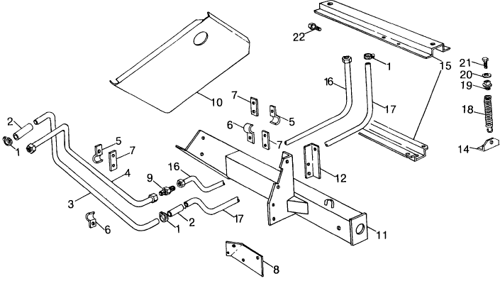 034 315 ADAPTER PACKAGE, HYDRAULIC BALE THROWER, 75