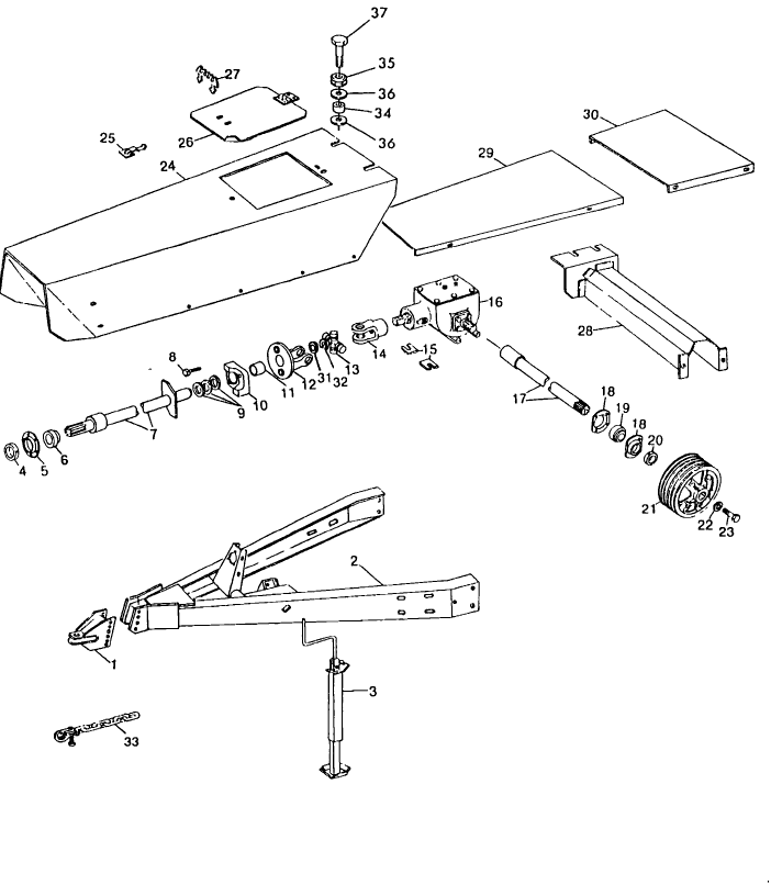003 HITCH & DRIVE LINE