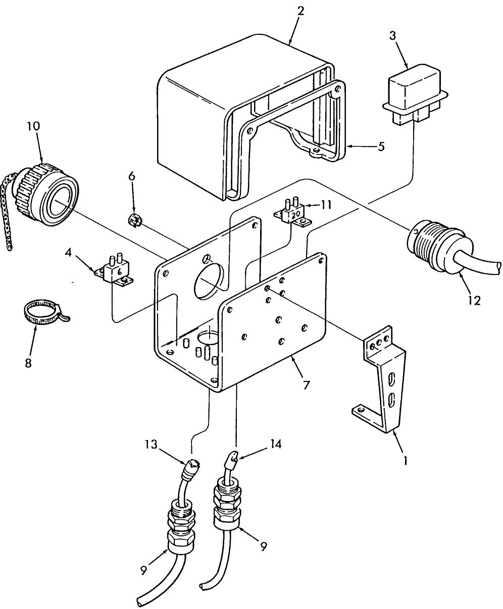 035 JUNCTION BOX, NET WRAP ATTACHMENT