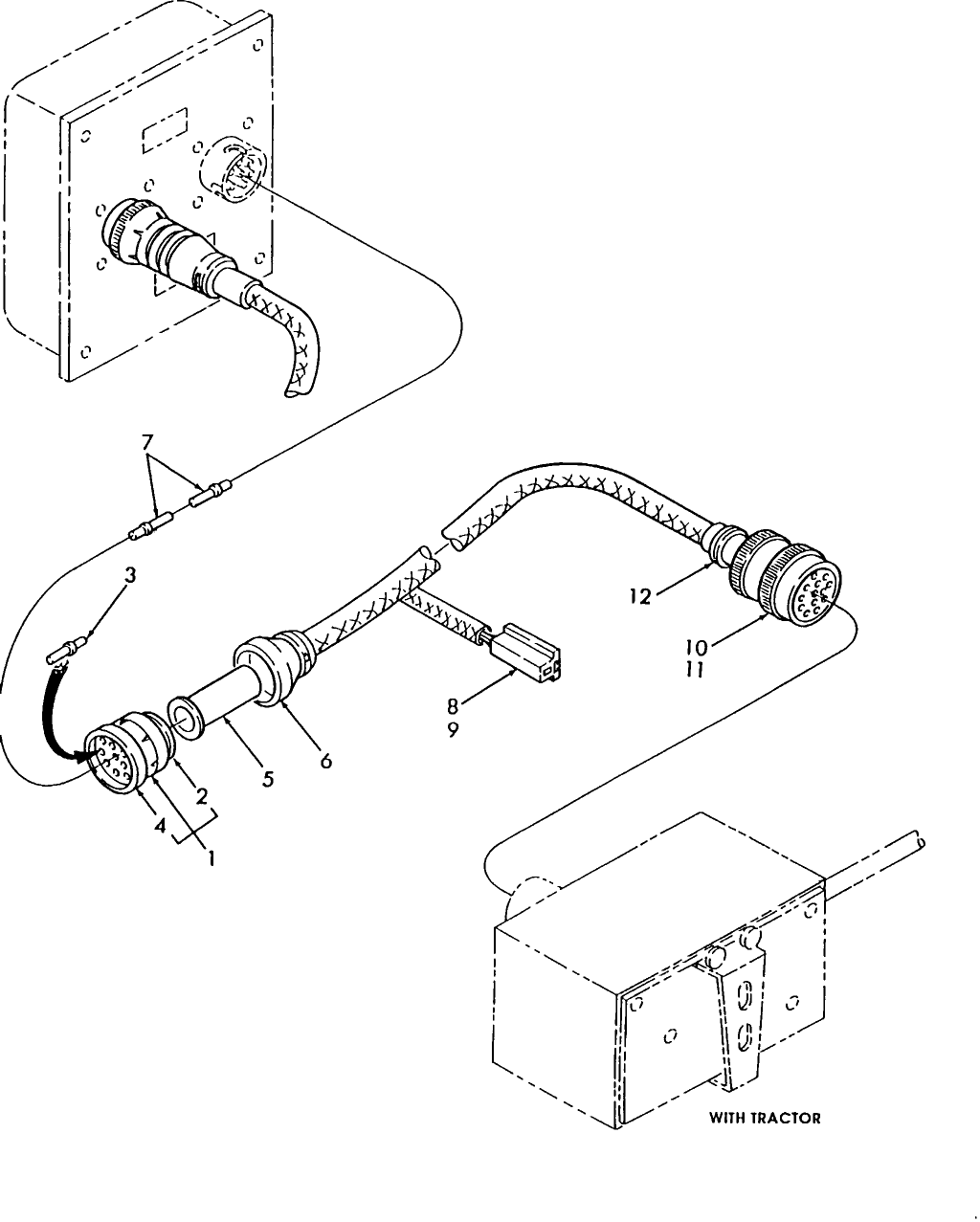 043 WIRING HARNESS - CONTROL TO ROUND BALER
