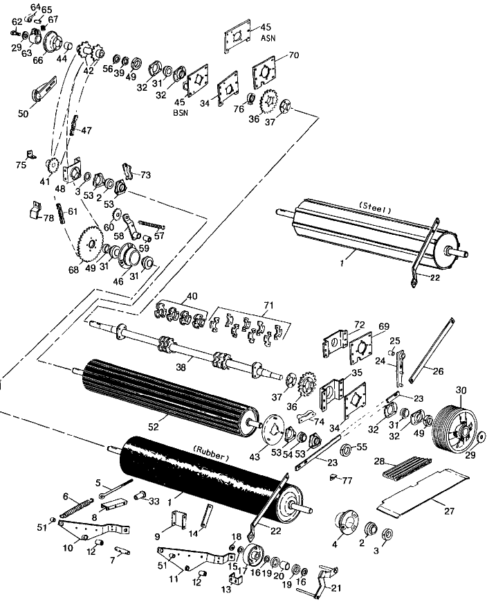 007 MAIN FRAME ROLLS & DRIVE