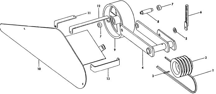 008 PULLEY, BELT TIGHTENER & GUARD ASSEMBLY