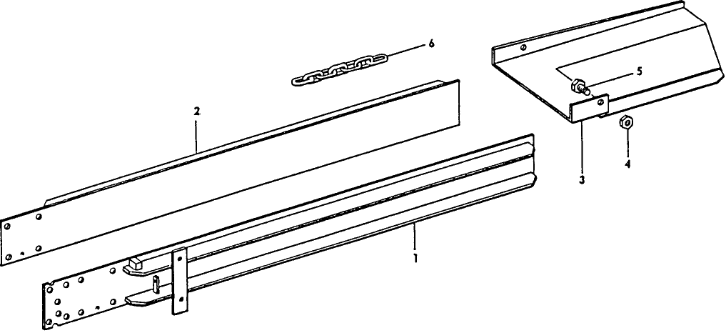023 TENSION RAIL, BAIL CHUTE
