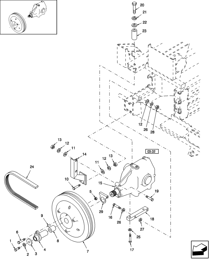 03.01 GEARBOX, MAIN DRIVE & FLYWHEEL