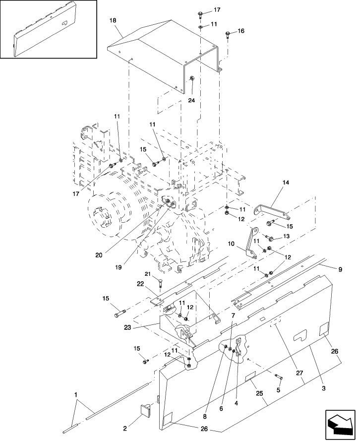 08.01 SHIELDING, FRONT