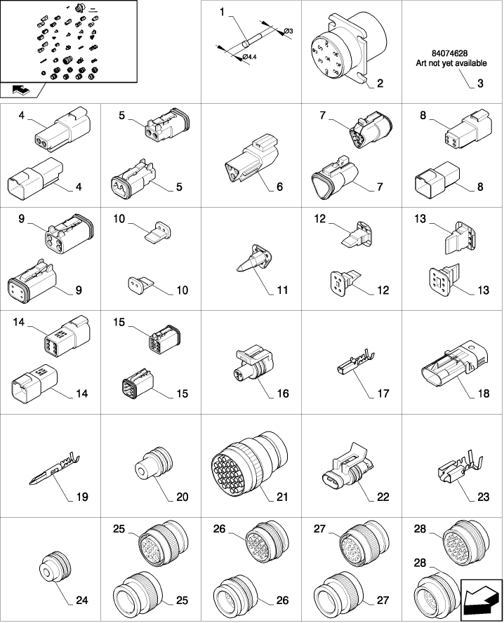 06.99(03) CONNECTORS - FROM 84068583 TO 84400774