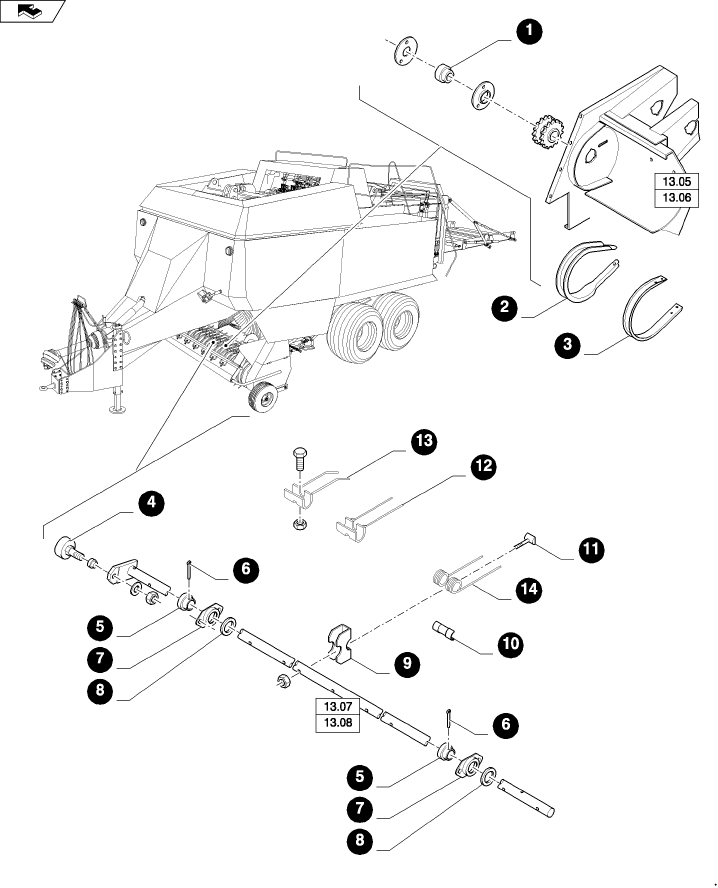 00.02(01) MAINTENANCE PARTS, PICK-UP FRAME, PICK-UP, REEL