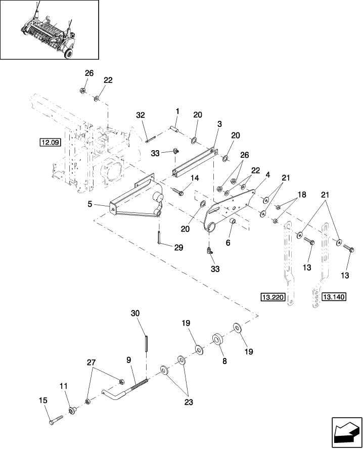 13.800 STANDARD PICKUP, MECHANICAL PICKUP LIFT, ONE PIECE HANDLE