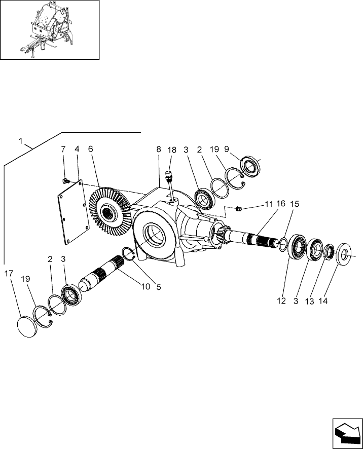 03.15 GEARBOX, 540 RPM