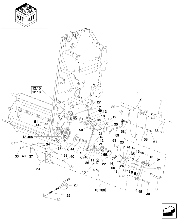 18.98 HYDRAULIC ROTOR FEEDER REVERSE KIT
