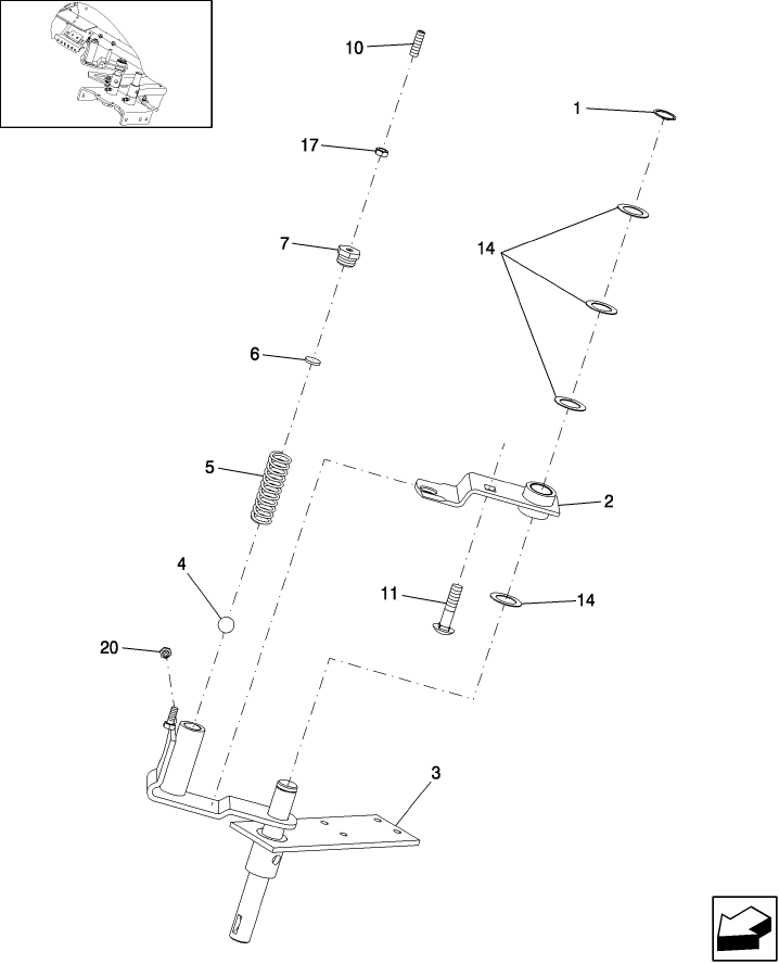 15.16 TWINE ARM, DRIVE BRACKET