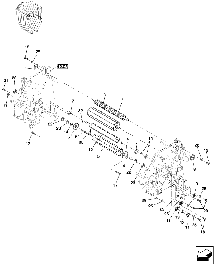 14.54(1) MAIN FRAME ROLLS, BSN 34879
