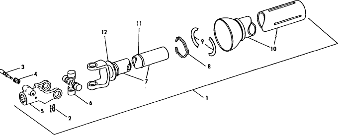 004 PTO ASSEMBLY, FRONT, NEAPCO, HAYLINER 67
