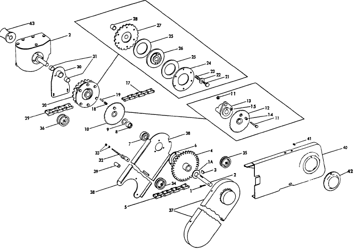 004 PICKUP, FEEDER & KNOTTER DRIVE