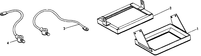 020 BATTERY HOLD DOWN BRACKETS & CABLES FOR OPTIONAL VHD ENGINE ON S69