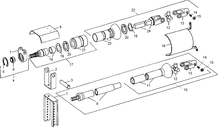 005 PTO POWER TUBE & SHAFT