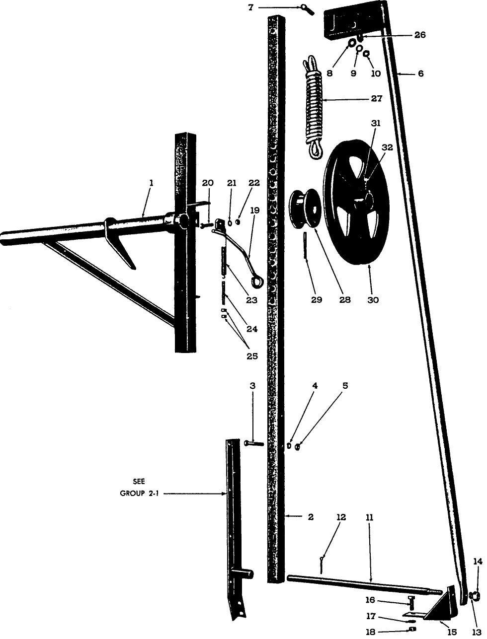 002 REEL SUPPORT ASSEMBLY, 16-1,16-2