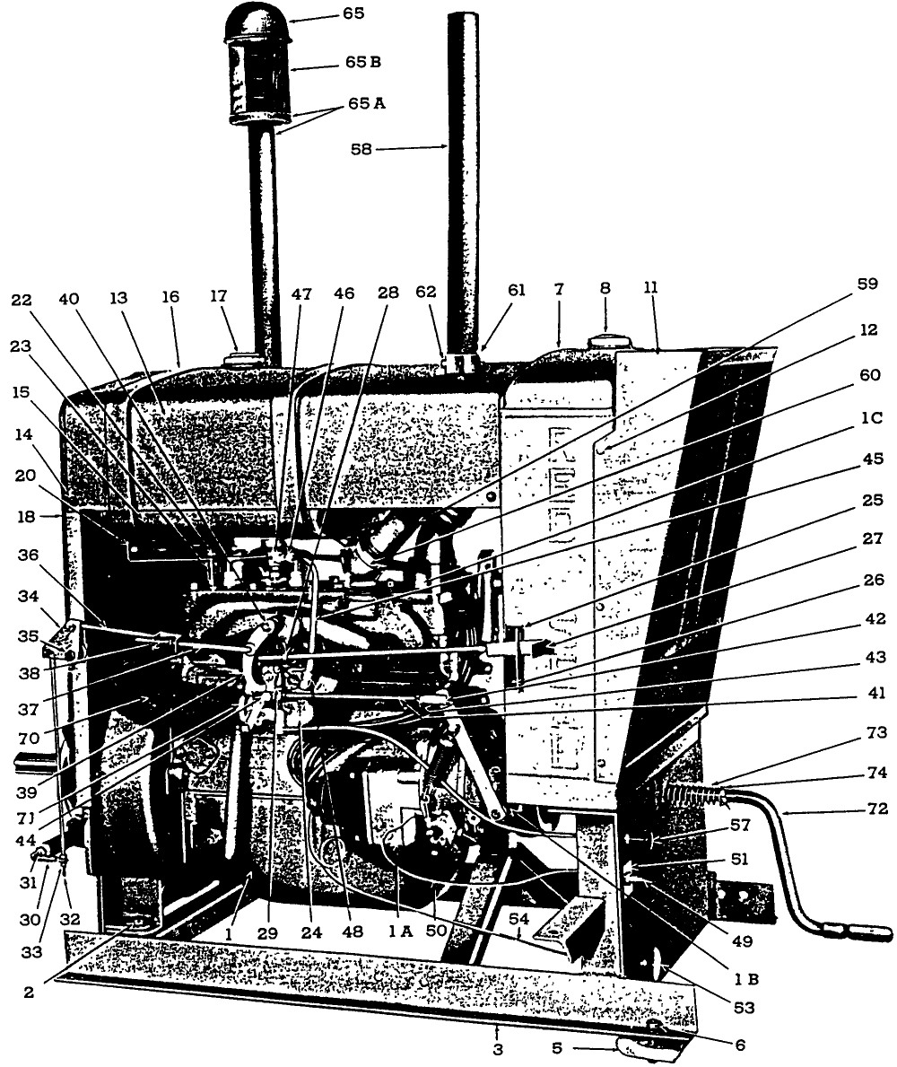 025 POWER UNIT, REAR VIEW, 16-1,16-2