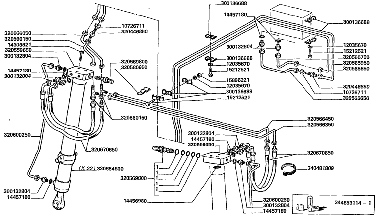 K21 TRANSVERSAL LEVELING SYSTEM TUBING