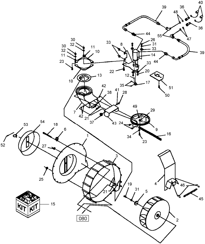 701 DEBRIS BLOWER - FAN & RELATED PARTS