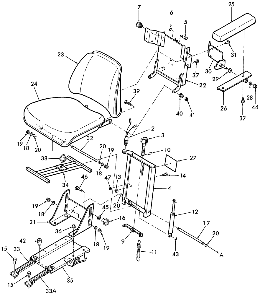 13A02 SEAT ASSEMBLY, DETAILS