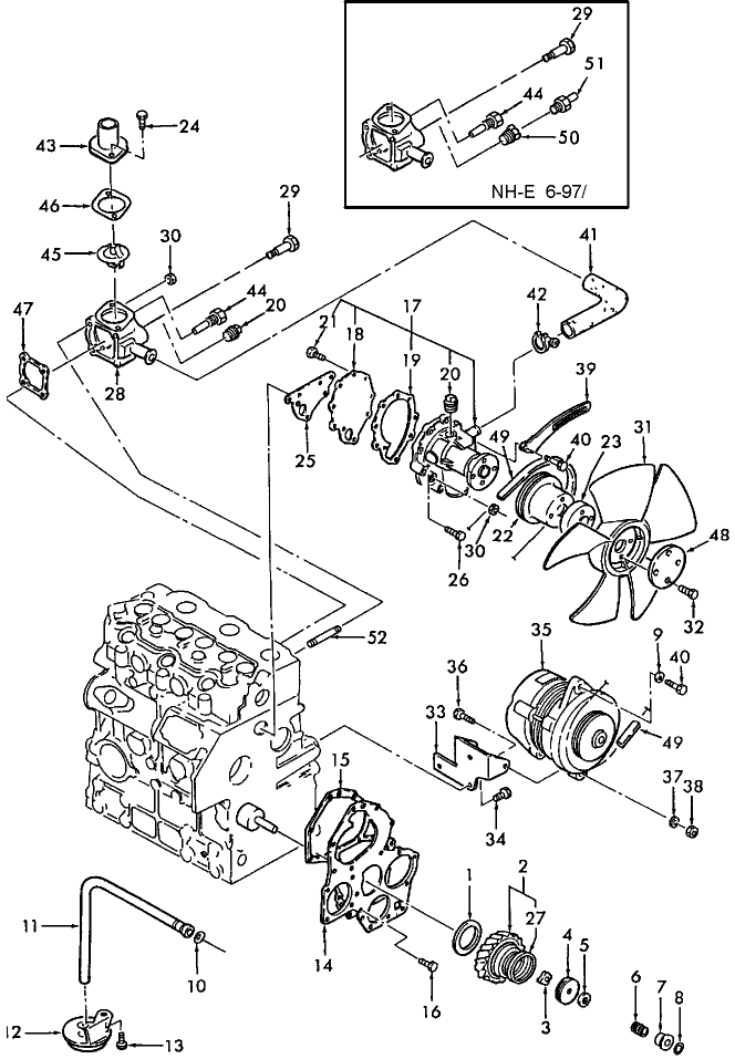 06E02 OIL PUMP, WATER PUMP & ALTERNATOR, CM272, CM274