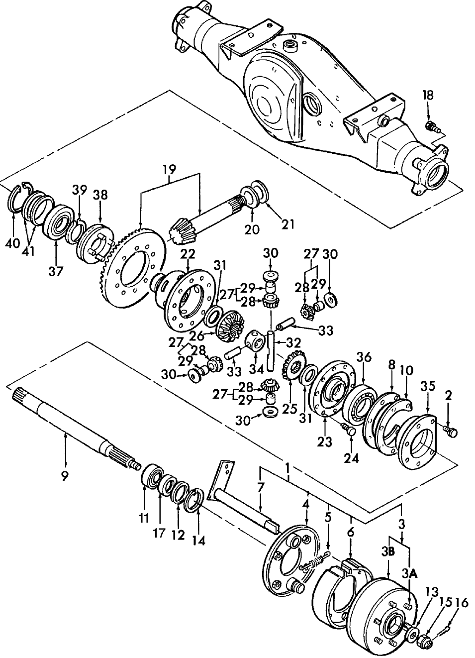 03B01 BRAKES & DIFFERENTIAL GEARS