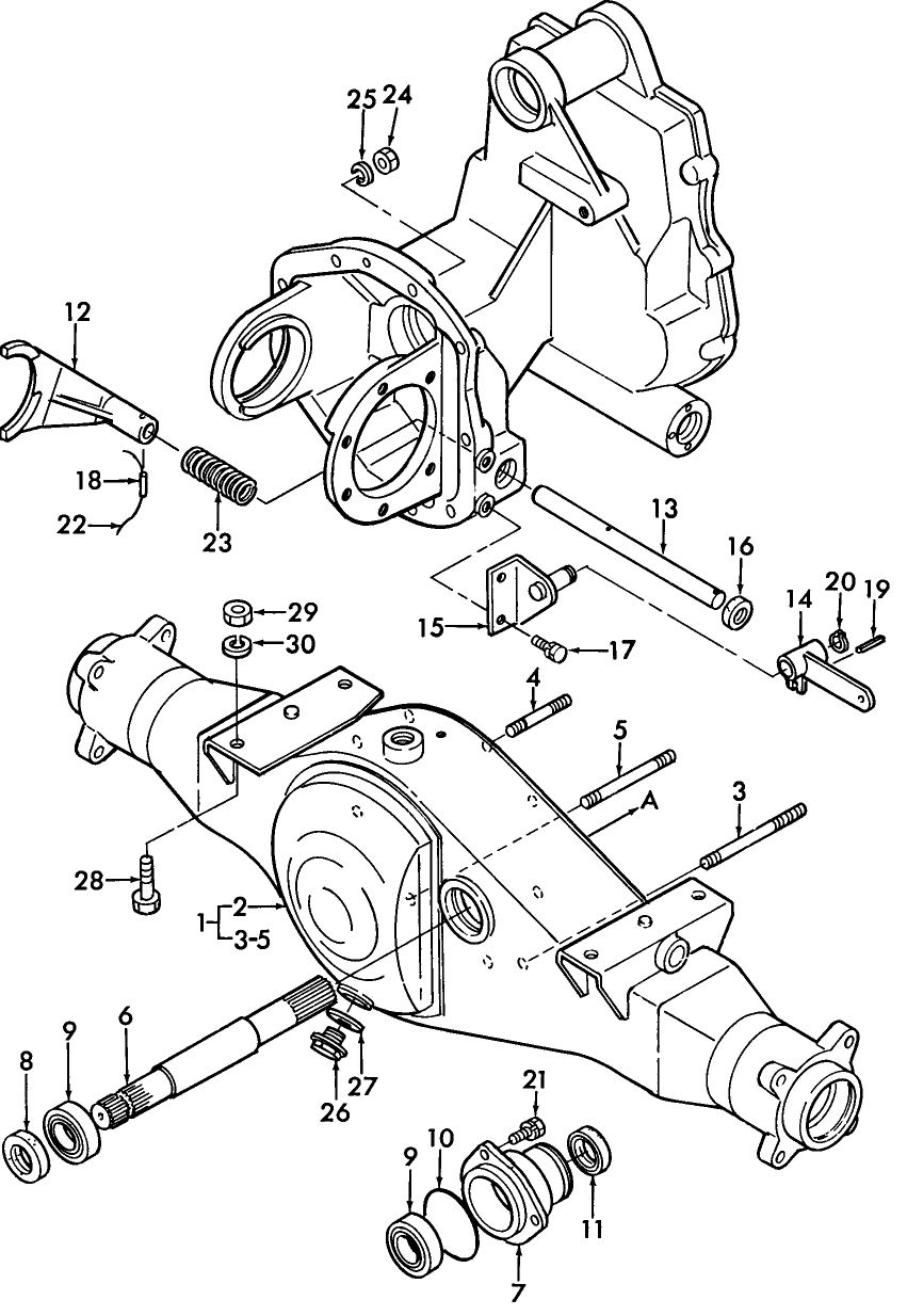 03A01 FRONT AXLE & PTO