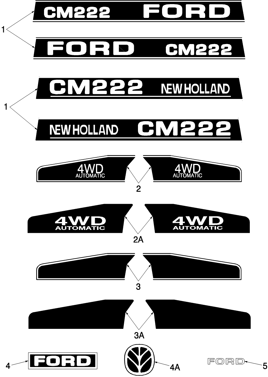 16A01 DECALS, IDENTIFICATION