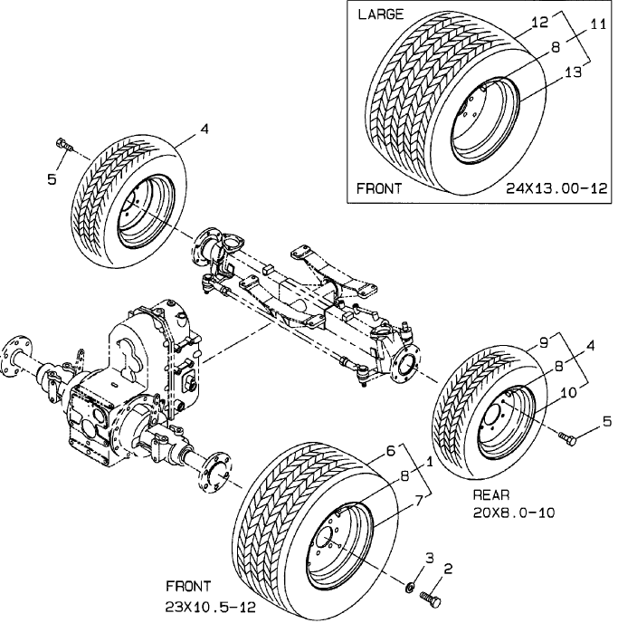 11.01 FRONT WHEELS, REAR WHEELS