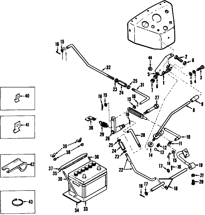 12B01 THROTTLE CONTROL & BATTERY