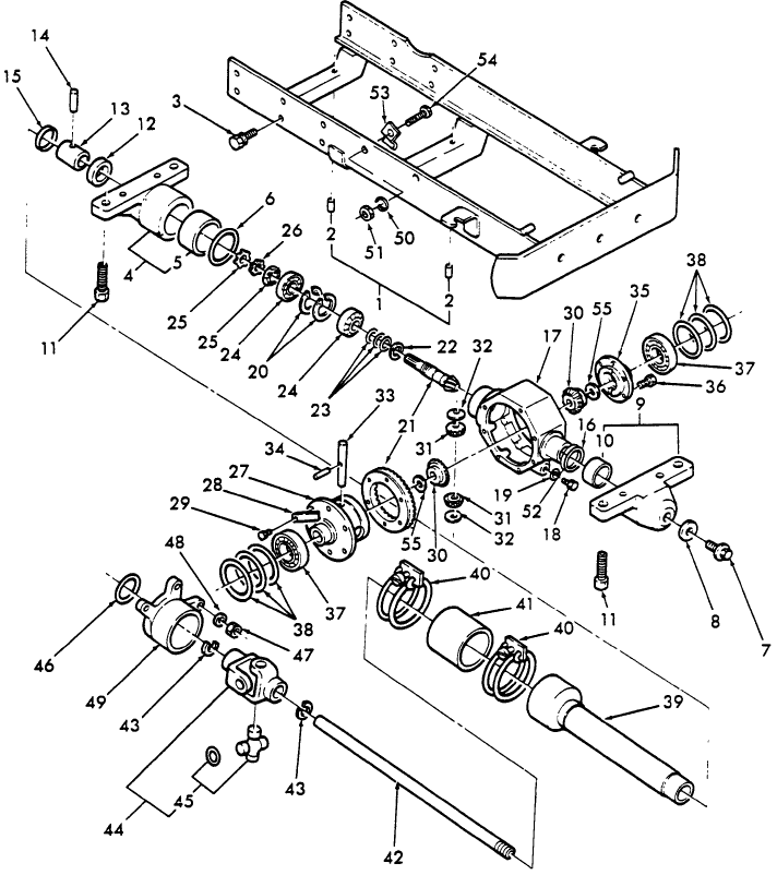 03D01 FRONT DIFFERENTIAL, 4WD, 1100 & 1200