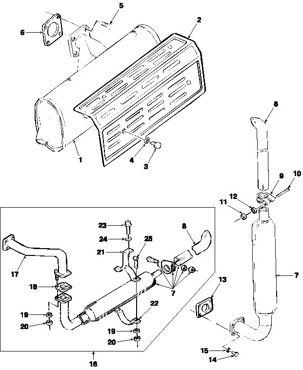 06G01 MUFFLER & ATTACHING KIT