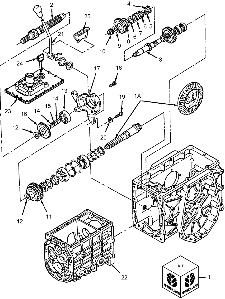 17A01 CREEPER GEAR KIT - 1110, 1210 (2 & 4WD)